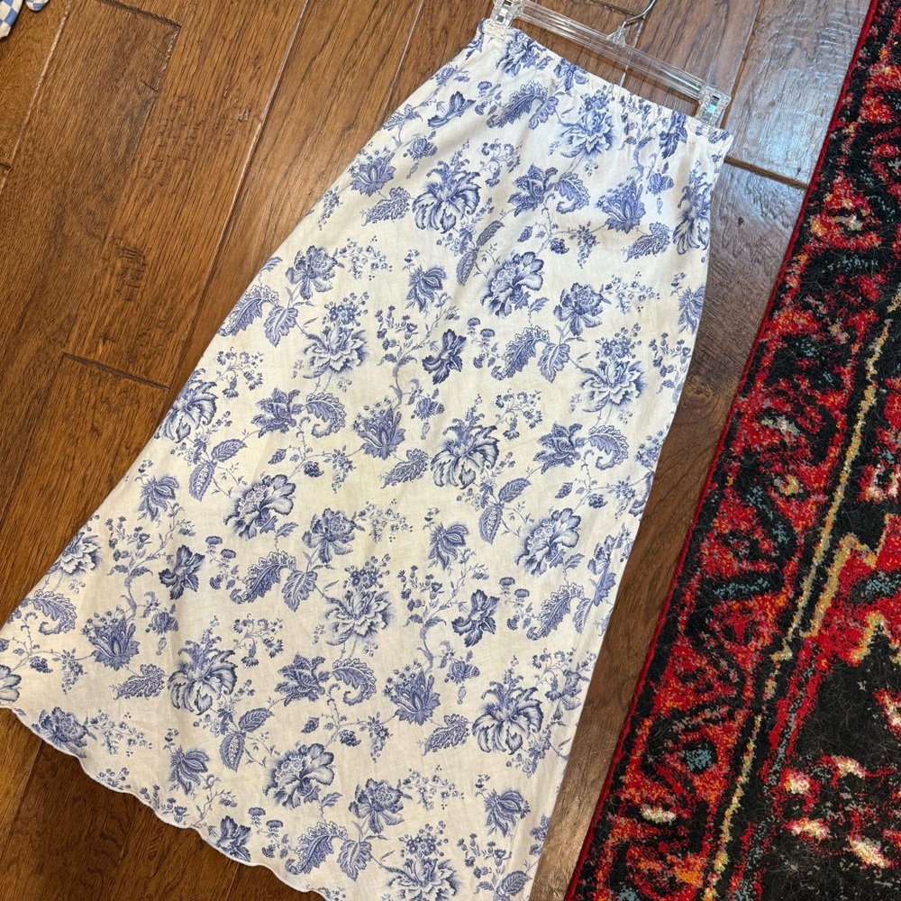 Vintage 100% linen J Marco skirt